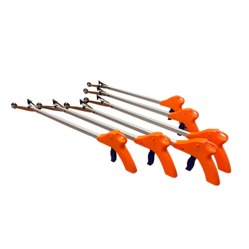 ArcMate 15202 Orang-U-Tongs Standard, Litter Trash Pick-Up Tool, Suction Cup Reacher Grabber for Indoor or Outdoor Use, Jaws Open 4.5", 5 Pound Pick Up Capacity, 32" (Pack of 6) - Image 1